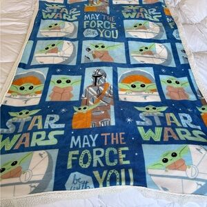Star Wars Blue and Green Blanket